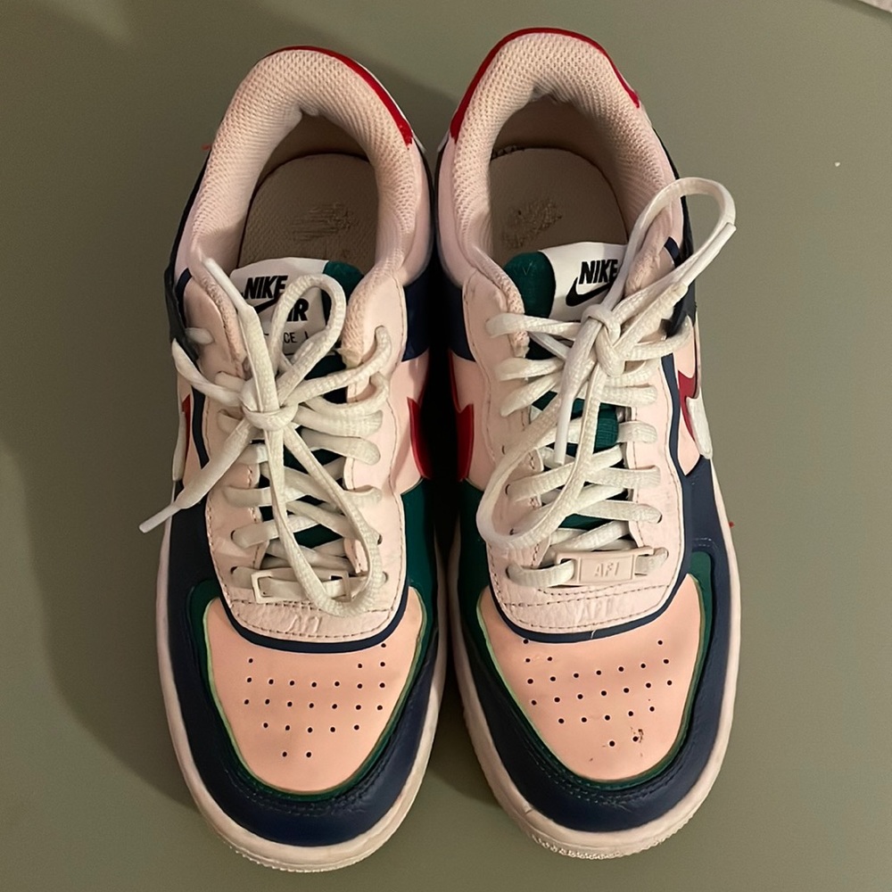 Used Nike Air Force Ones Womens/multicolored platform